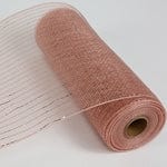 DECORATING MESH, METALIC, 10"x10 YDS/ROLL-ROSE GOLD Shirleys of Collins 5914-RG