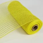 DECORATING MESH, METALIC, 10"x10 YDS/ROLL-YELLOW Shirleys of Collins 5914-YW