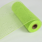 DECORATING MESH, METALLIC, 10"x10 YDS/ROLL-APPLE GREEN Shirleys of Collins