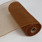 DECORATING MESH, METALLIC, 10"x10 YDS/ROLL-BROWN Shirleys of Collins 5914-BROWN