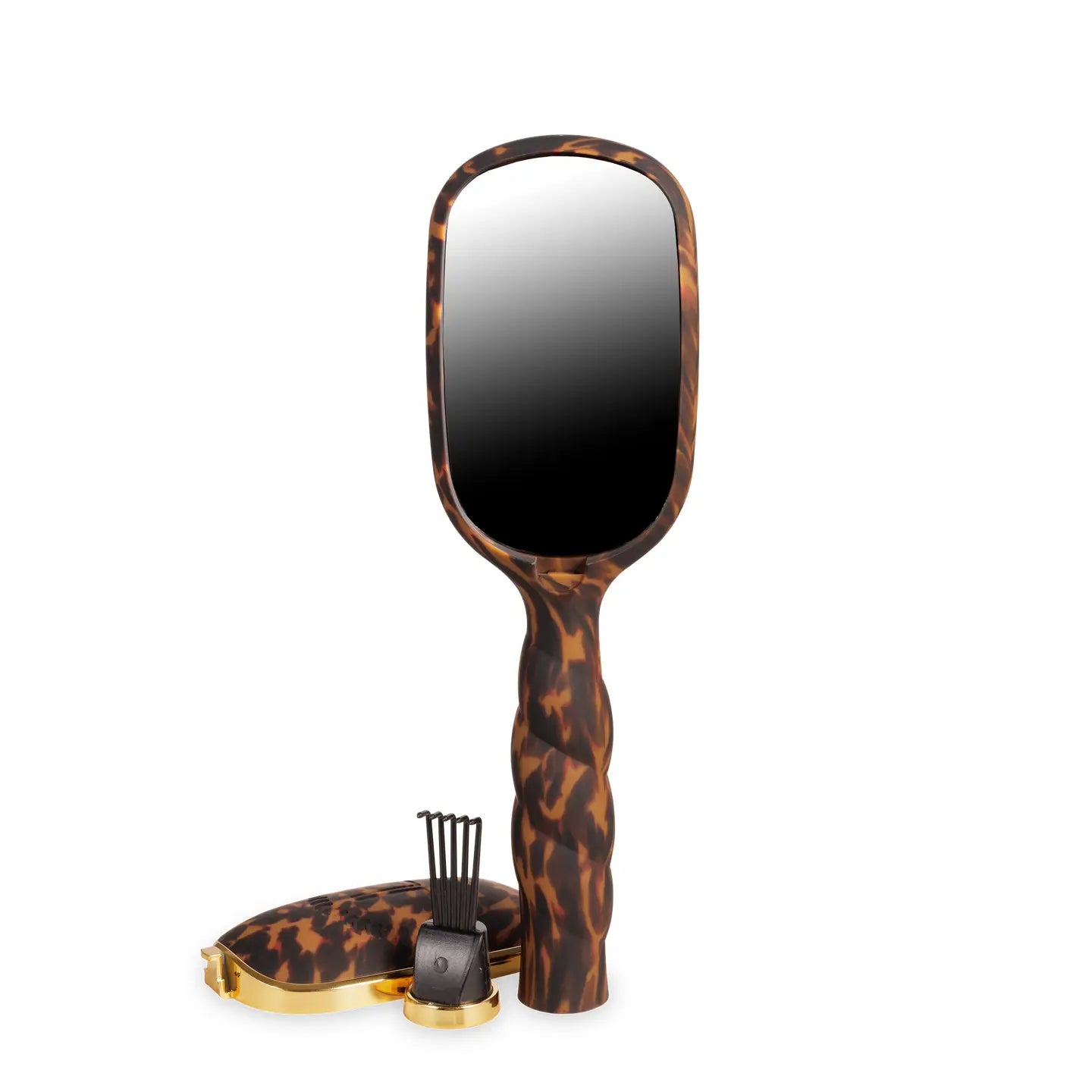 Detangler Hair Brush For Fine Hair - Tortoise Teleties TT-DET-F-001