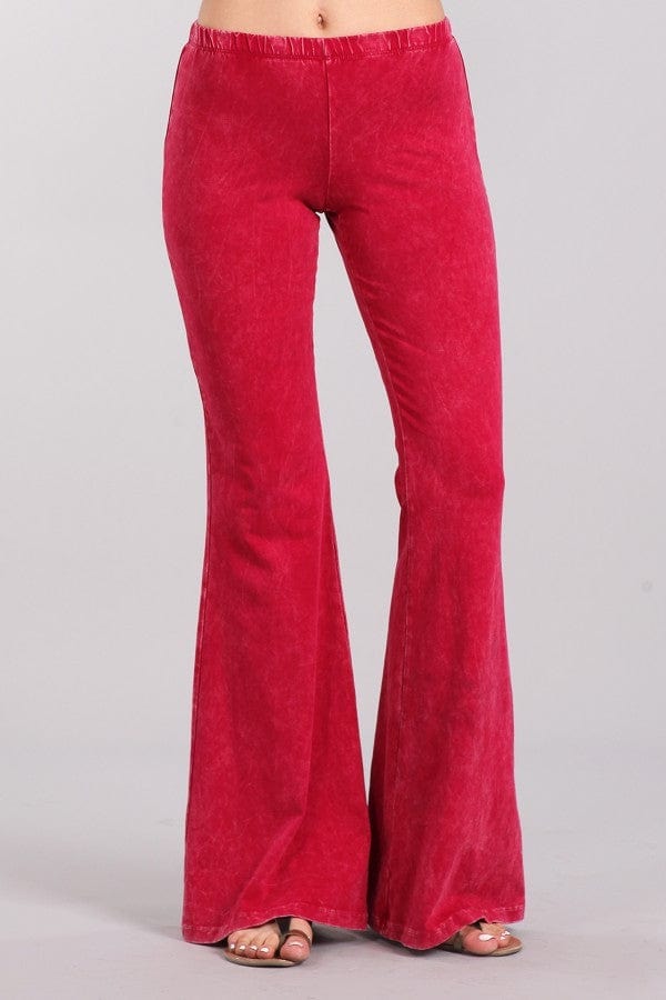 Flared Stretch Pants -RED Shirleys of Collins