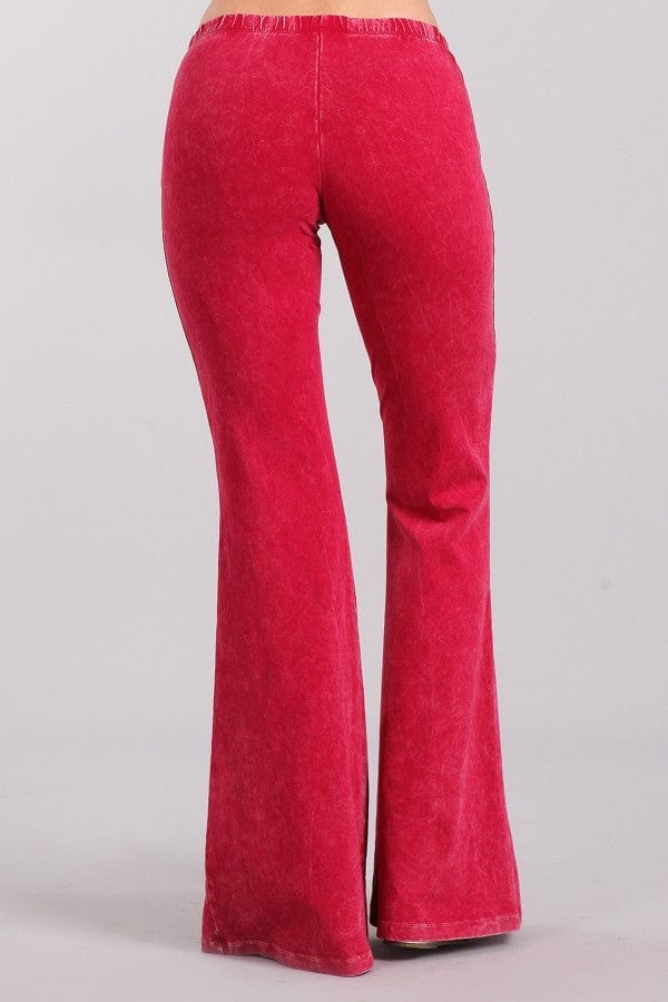 Flared Stretch Pants -RED Shirleys of Collins