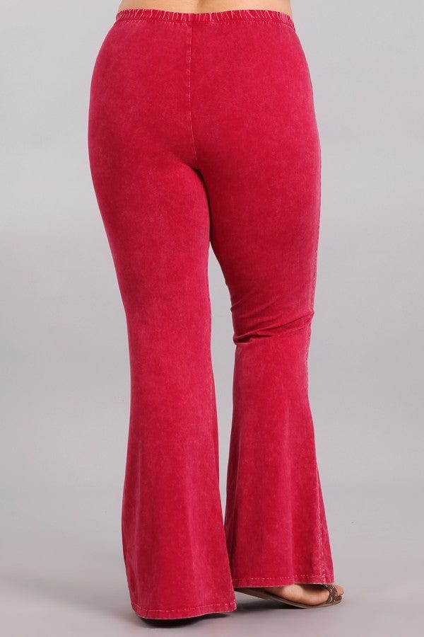 Flared Stretch Pants -RED Shirleys of Collins