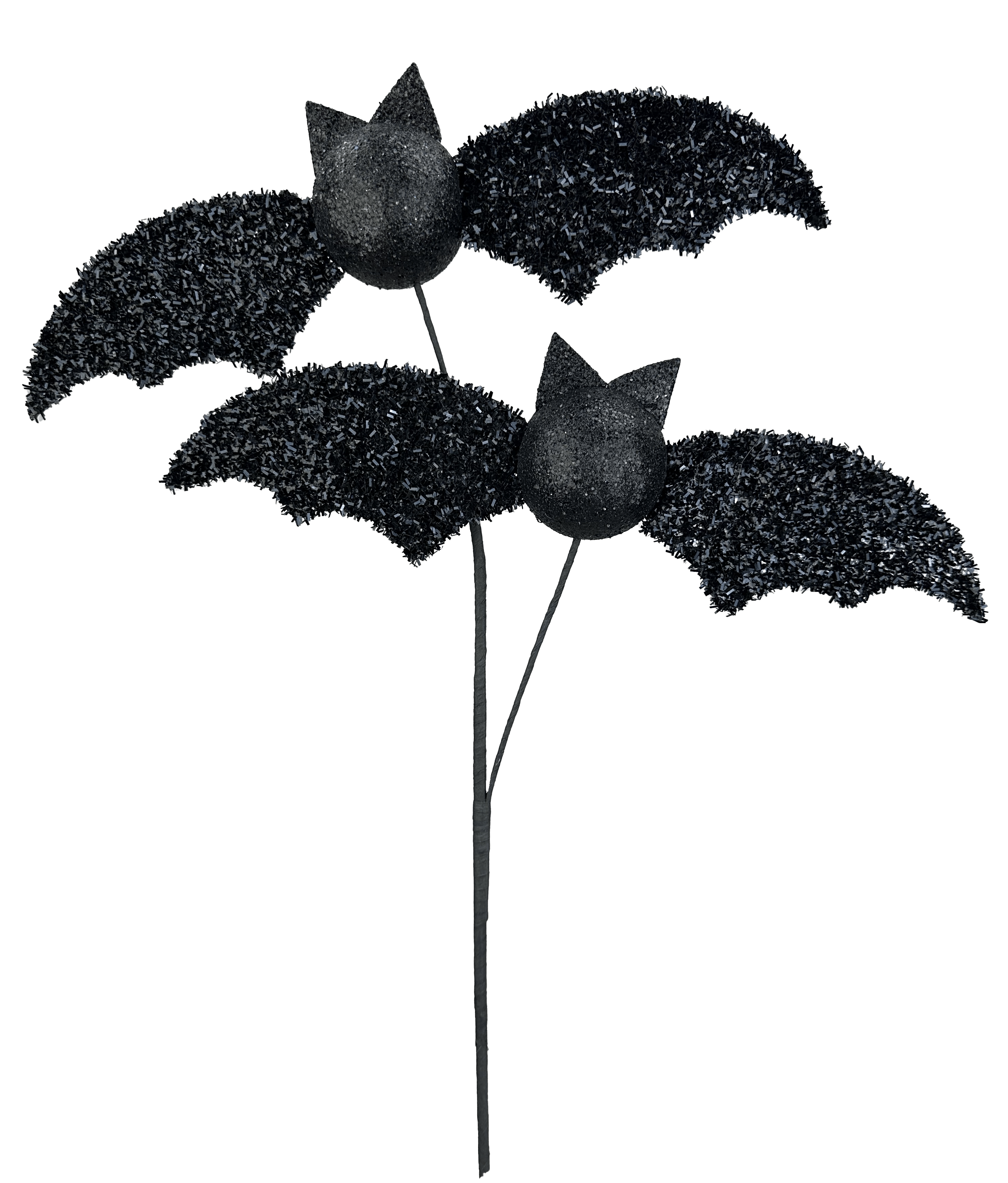 FRIZZY BAT SPRAY X 2 H25 BLACK Liberty Floral 57262BK