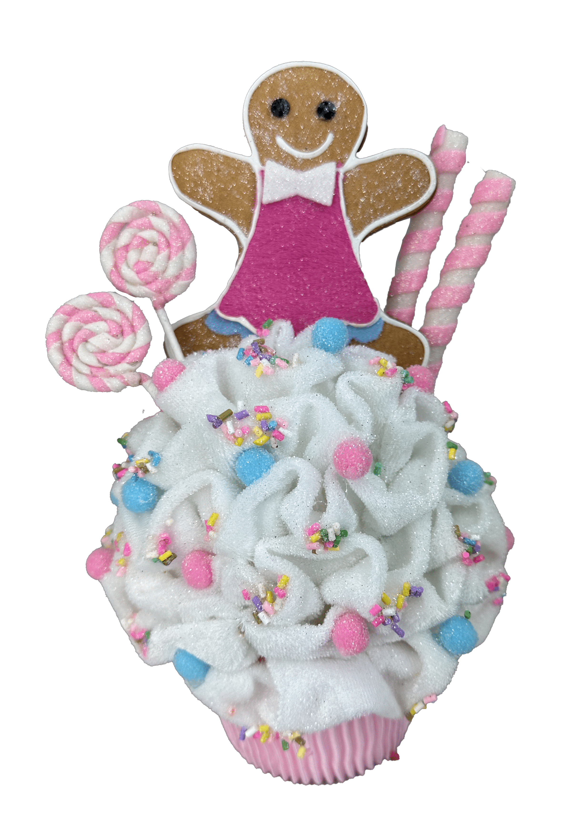 Gingerbread Cupcake Ornament Liberty Floral 86112PK