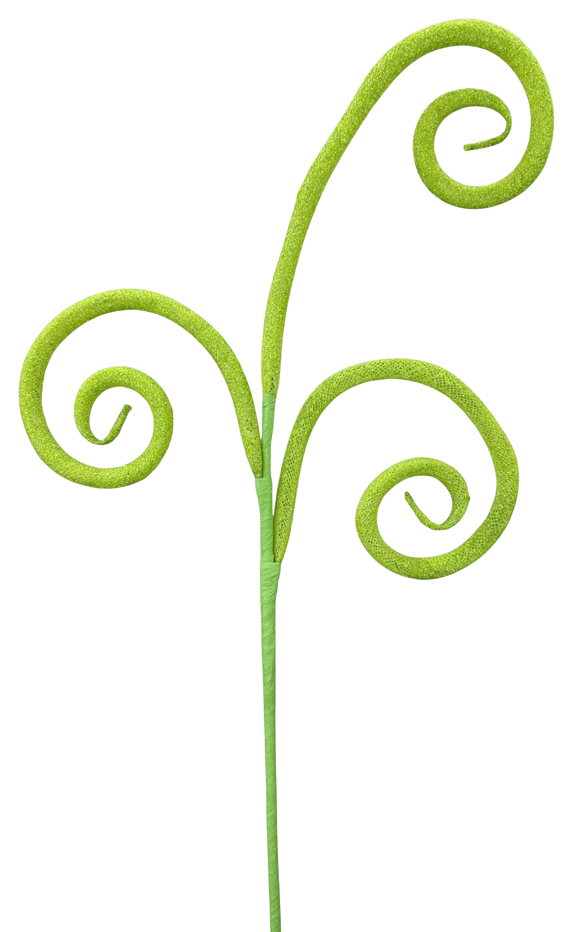 GLITTER TUBE CURLY PICK X 3 H18 Liberty Floral 63882GN