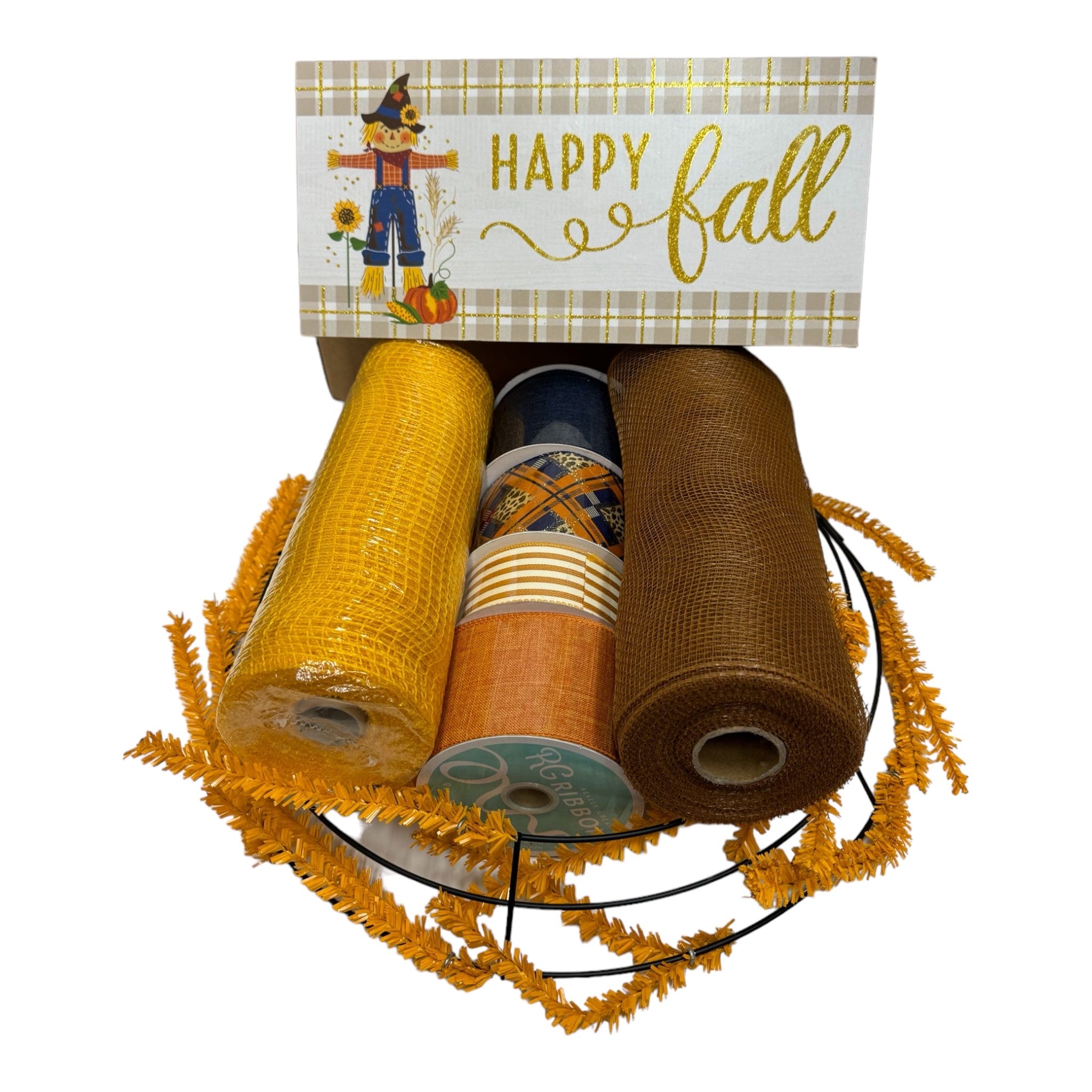 Happy Fall Wreath Kit Shirley's of Collins Happy Fall Wreath Kit