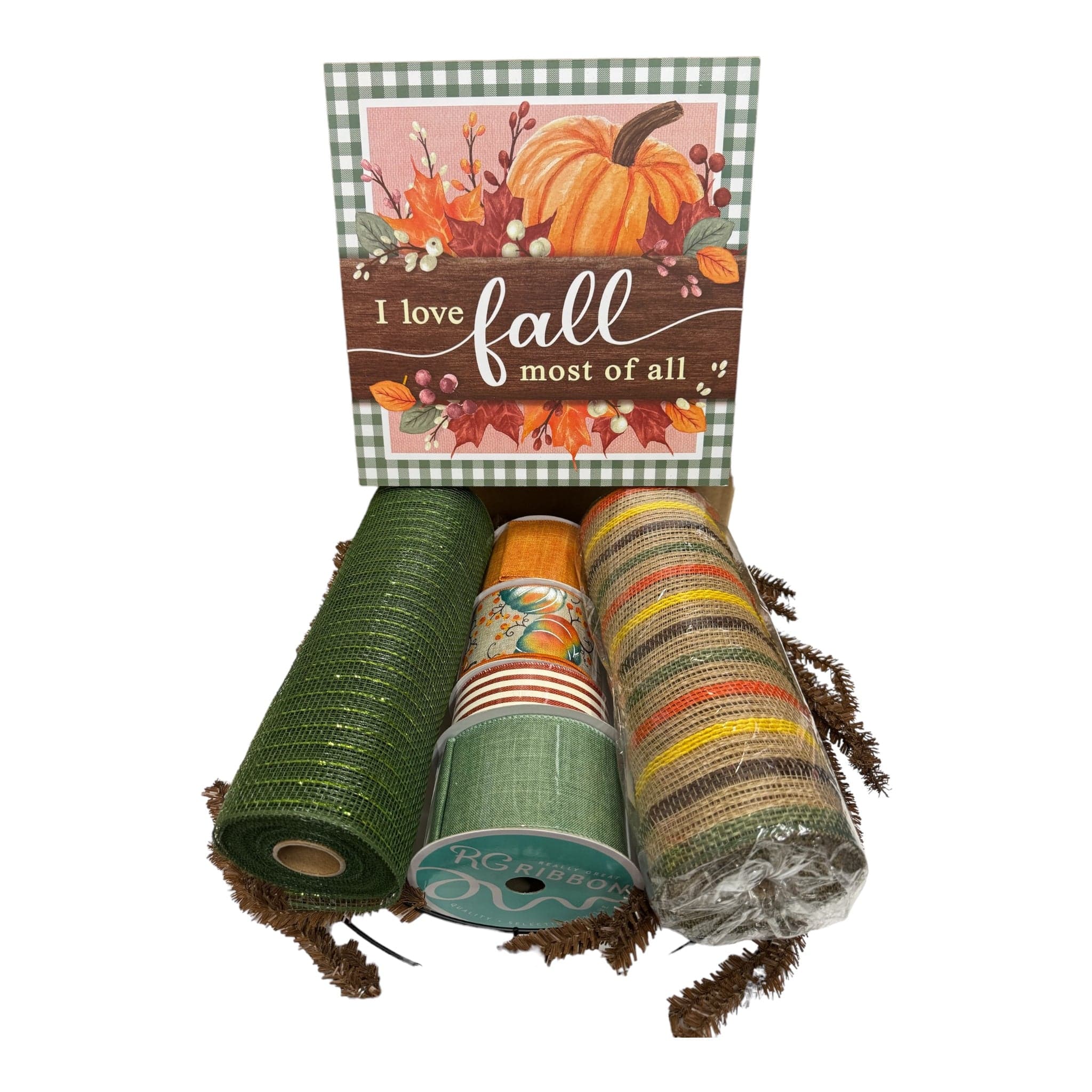 I Love Fall Most of All Wreath Kit Shirley's of Collins I love fall wreath kit