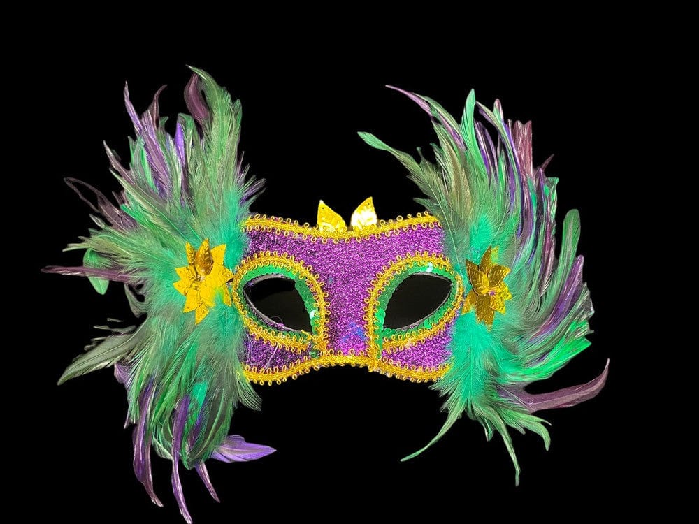 Mardi Gras Feather Mask Shirley's Direct 36011