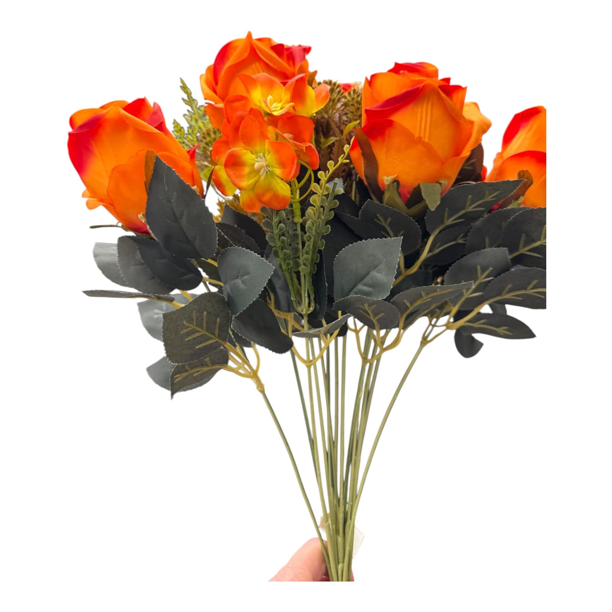 ORANGE ROSE BUSH Shirleys of Collins 35977