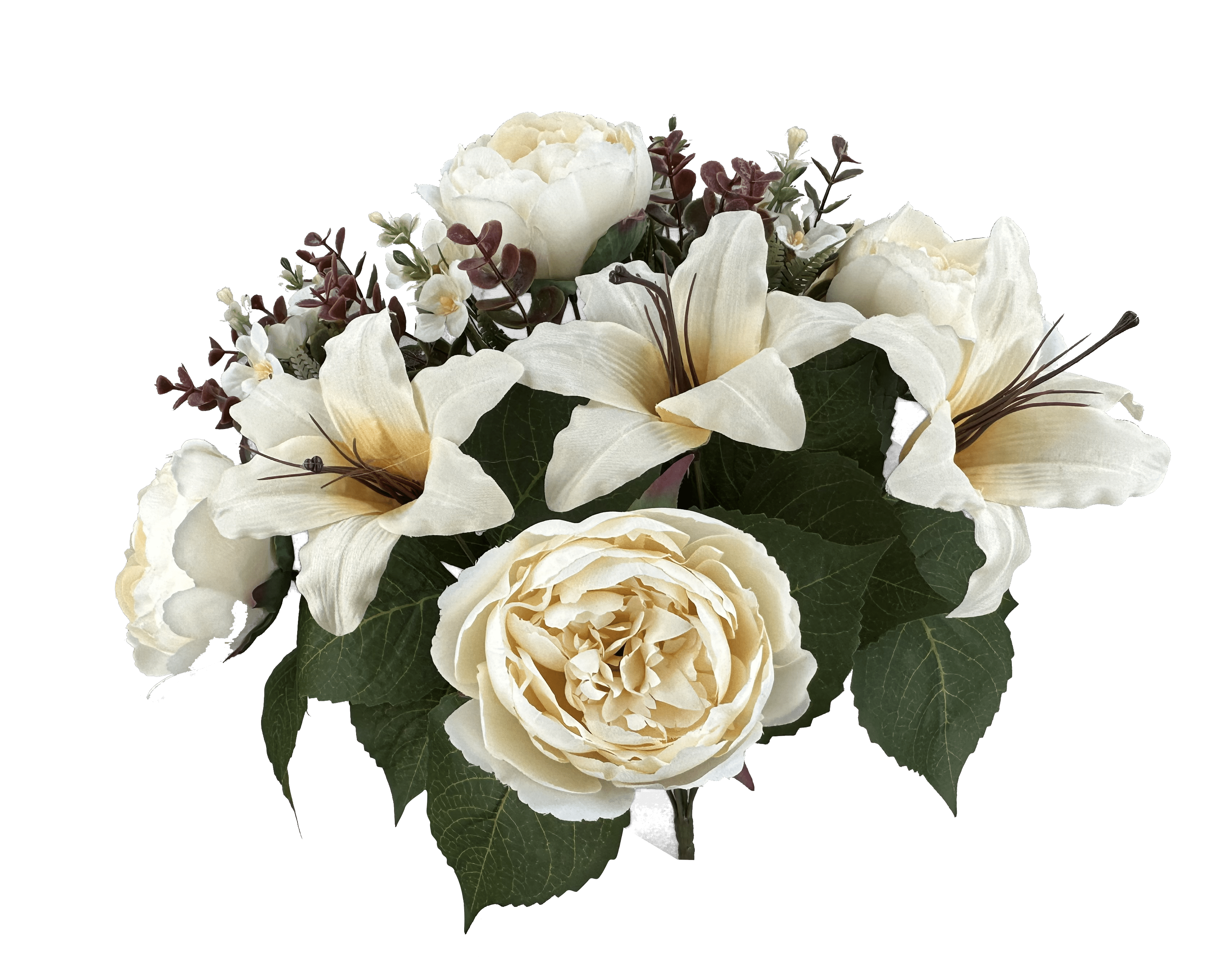 Peony Lily bush x 12 H20"-Beige Liberty Floral 57178BE