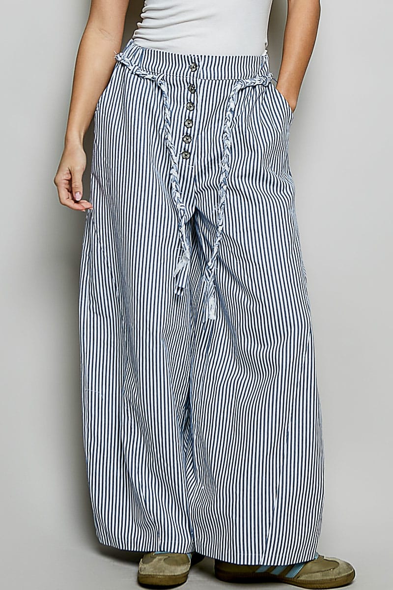 POL STRIPED PANTS WITH TASSEL POL