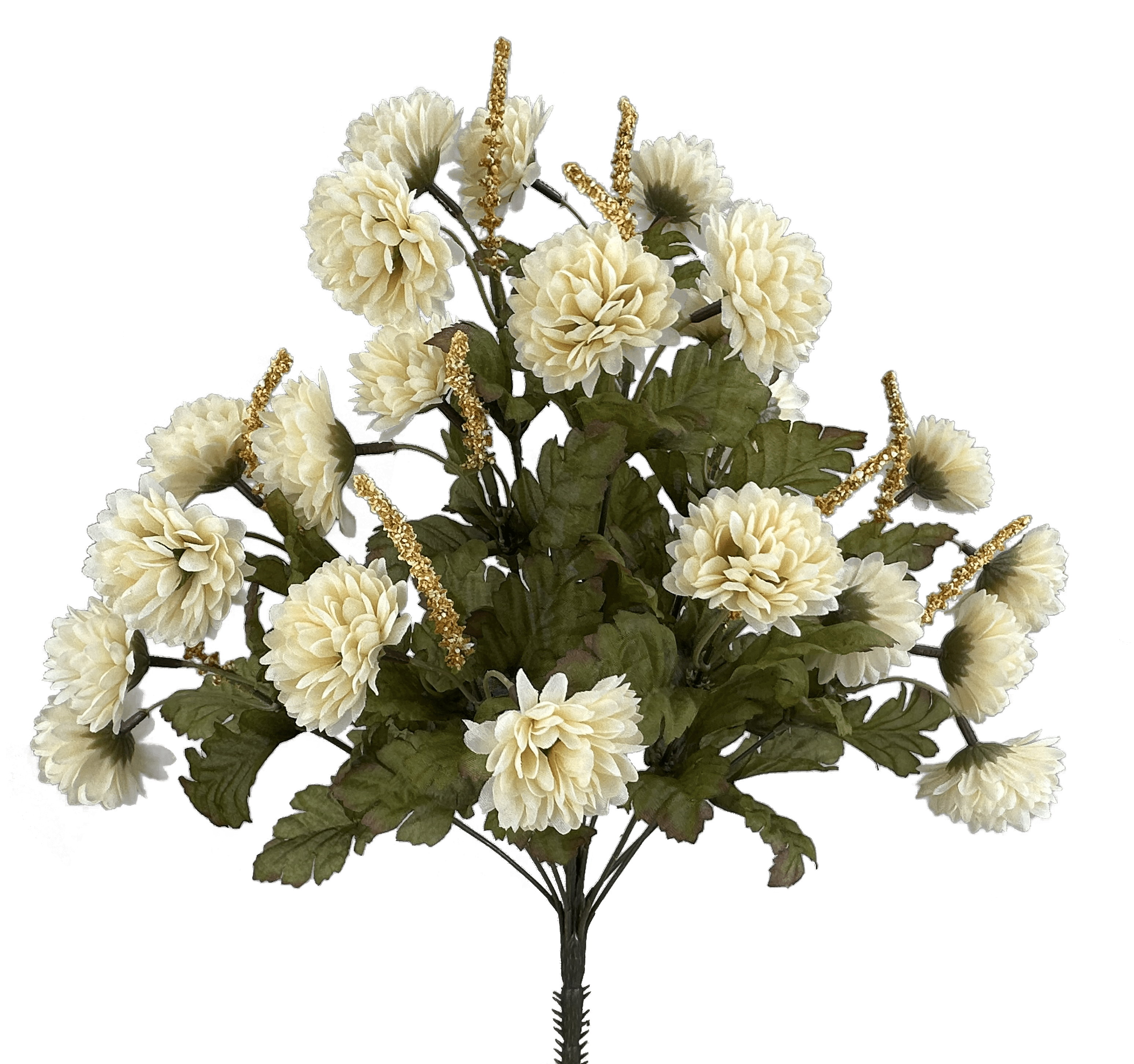 Pompom Mum Bush x 12 H17 Liberty Floral 52290BE