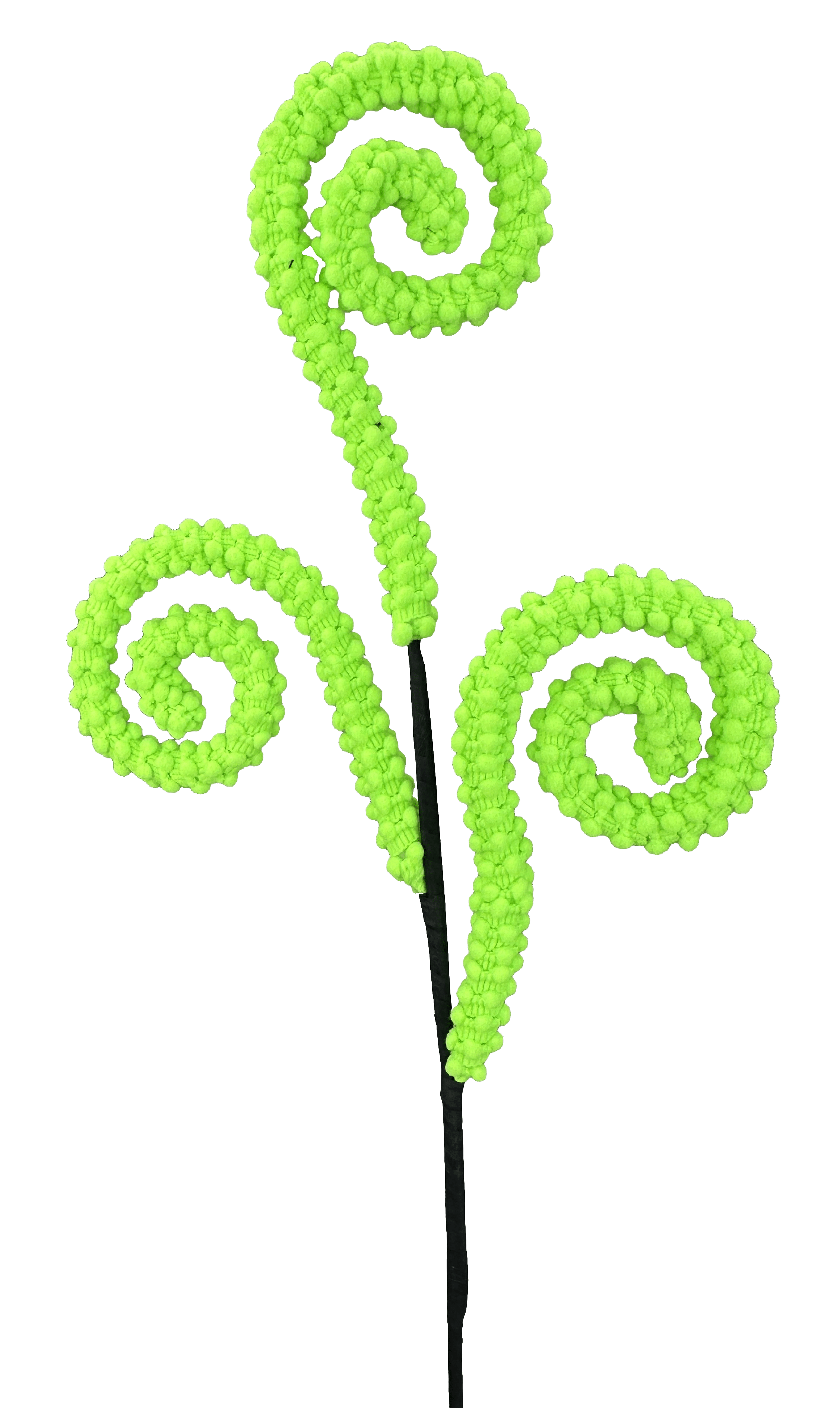 PUFF CHENILLE SPRIAL CURLY SPRAY-GREEN Liberty Floral 57259GN