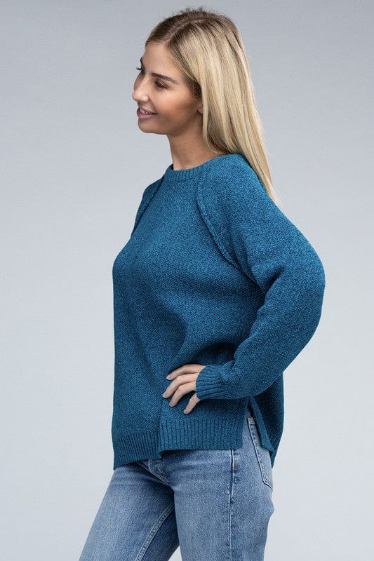 Raglan Chenille Sweater ZENANA