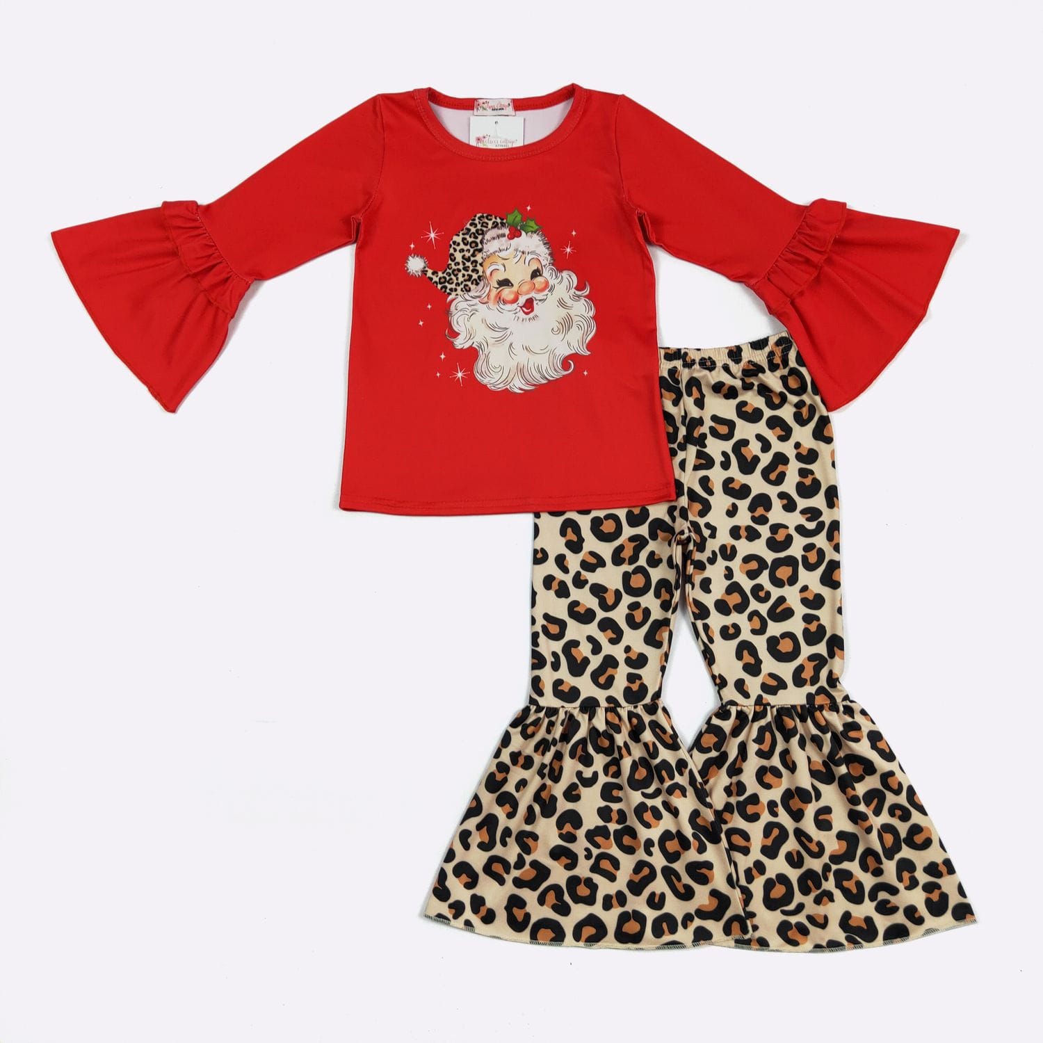 Red Leo Santa Girls Set Shirleys of Collins