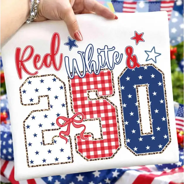 Red White 250  T-shirt-COMFORT COLOR Shirleys of Collins