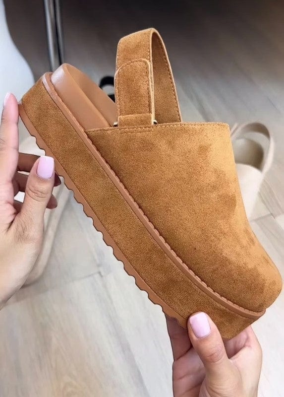 SLINGBACK CLOGS-TAN Shirleys of Collins