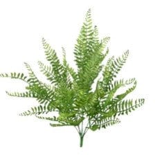 SMALL PLASTIC FERN BUSH X 7 Shirley's Direct 13402