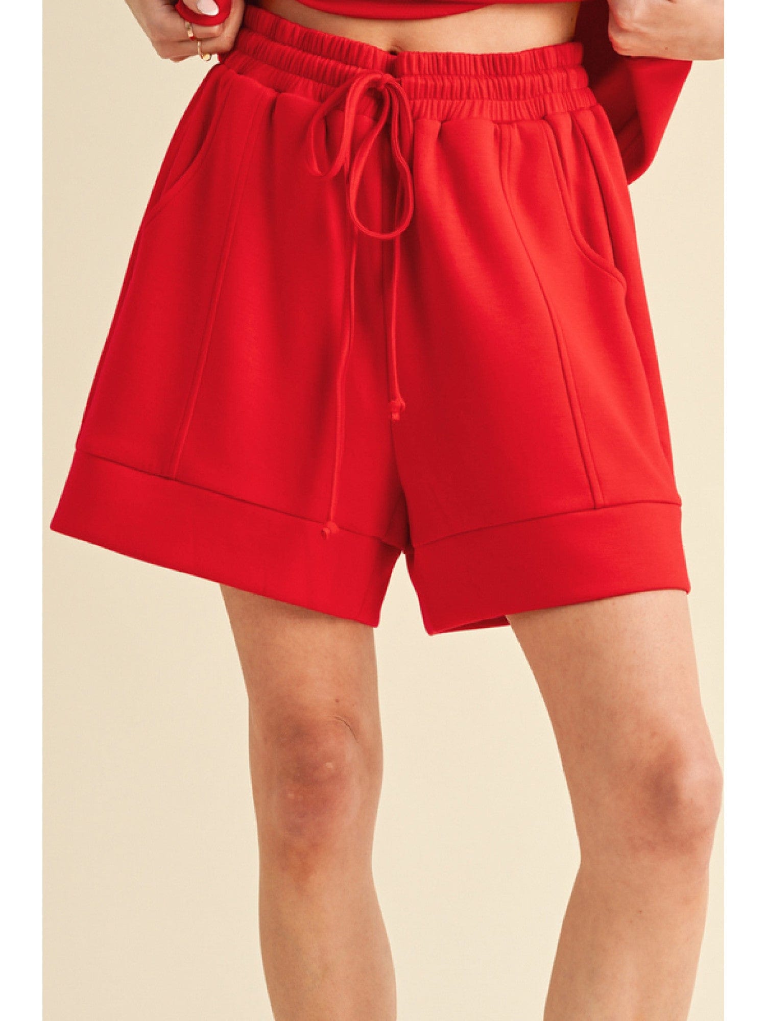 Solid shorts with drawstring waistline JODIFL