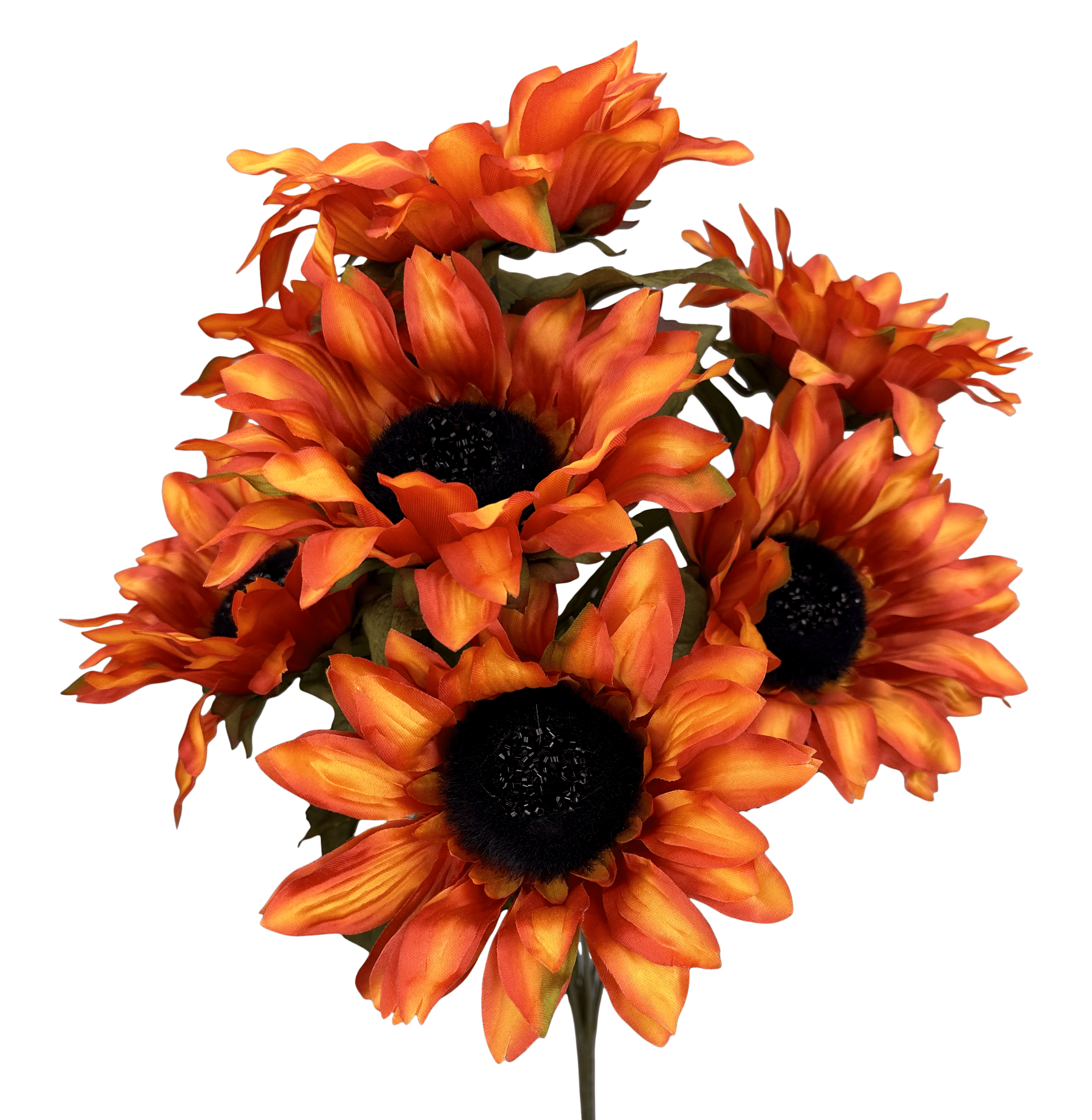 SUNFLOWER BUSH X 7 H22-ORANGE Liberty Floral 57332OR