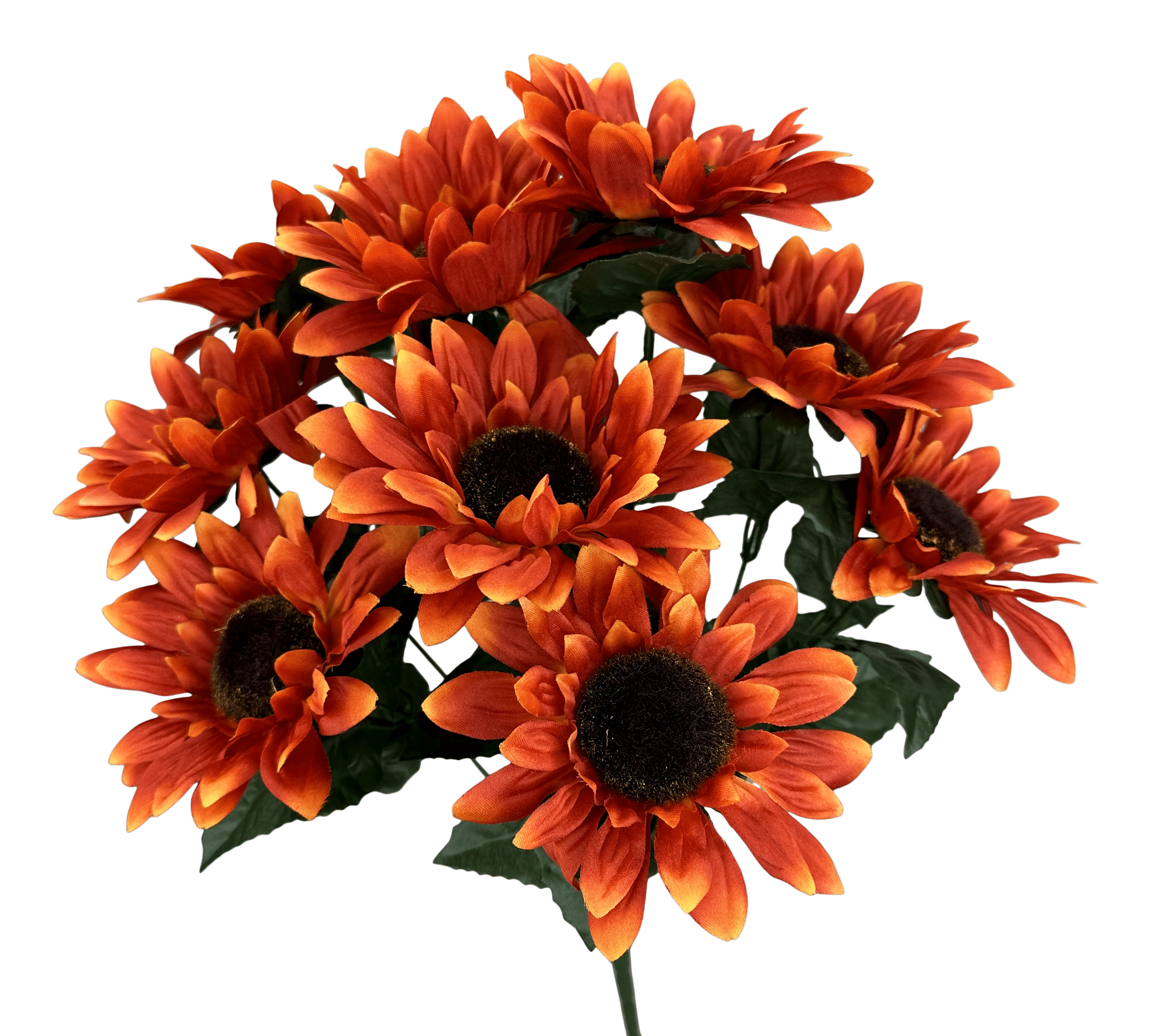 SUNFLOWER BUSH X 9 H21 ORANGE Liberty Floral 57333OR