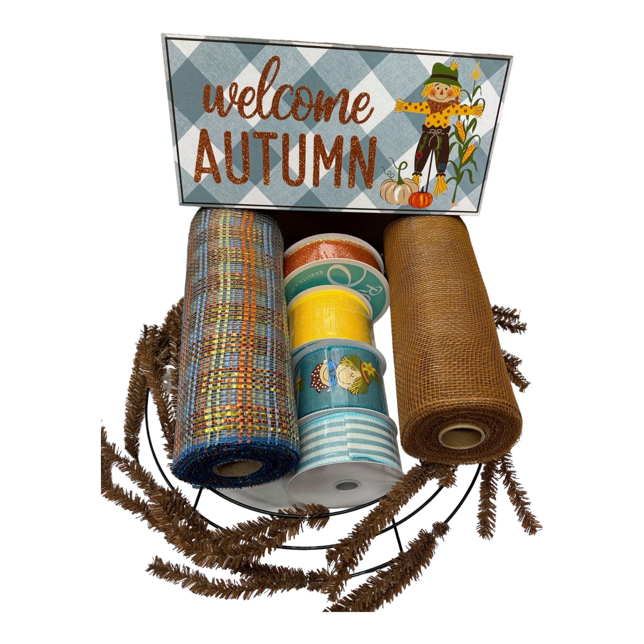 Welcome Autumn Wreath Kit Shirley's of Collins Welcome Autumn Wreath Kit