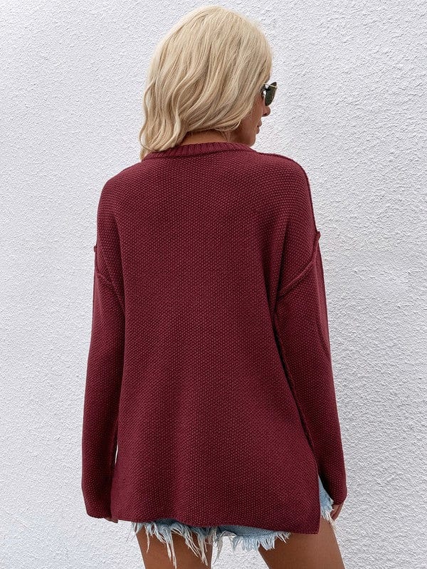 Women Long Sleeve Loose Fit Sweater Annva USA