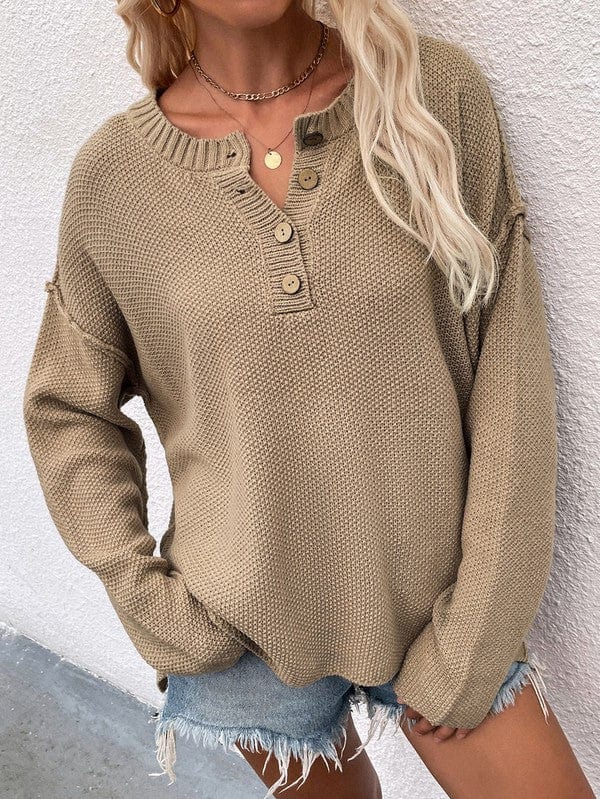 Women Long Sleeve Loose Fit Sweater Annva USA