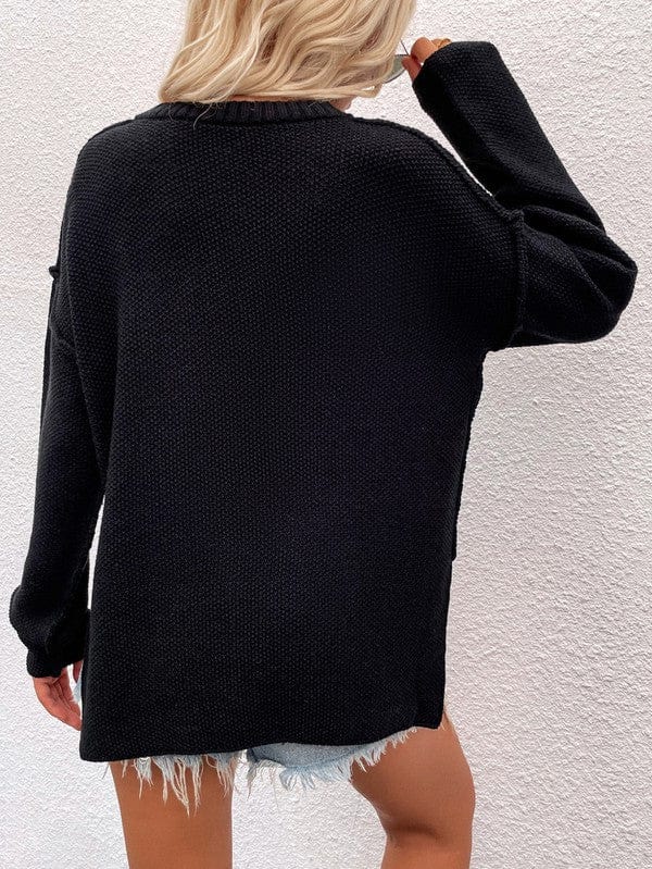 Women Long Sleeve Loose Fit Sweater Annva USA