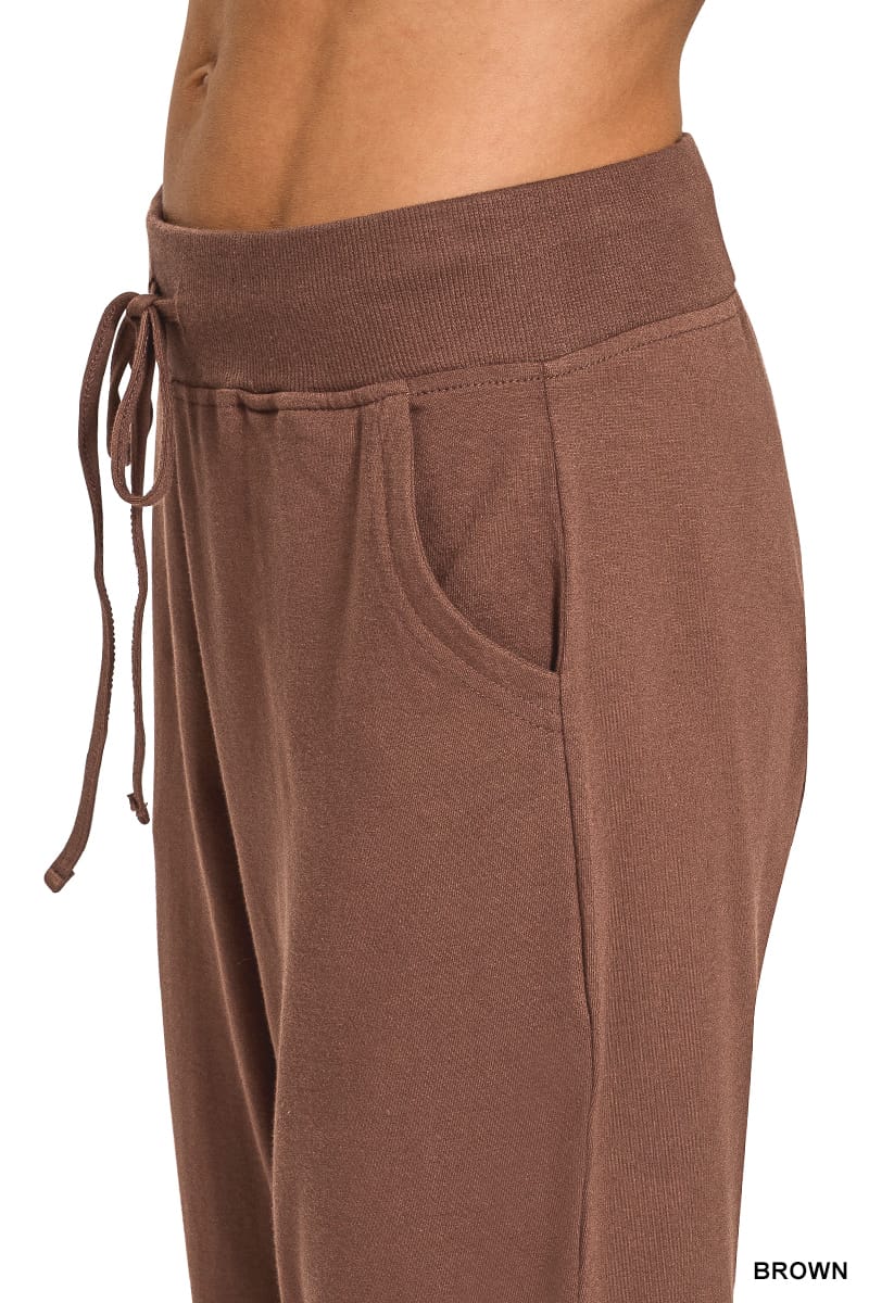 Zenana Cotton Jogger Pants ZENANA